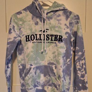 NWT Womens Hollister tie dye hoodie sweatshirt- size XXS
